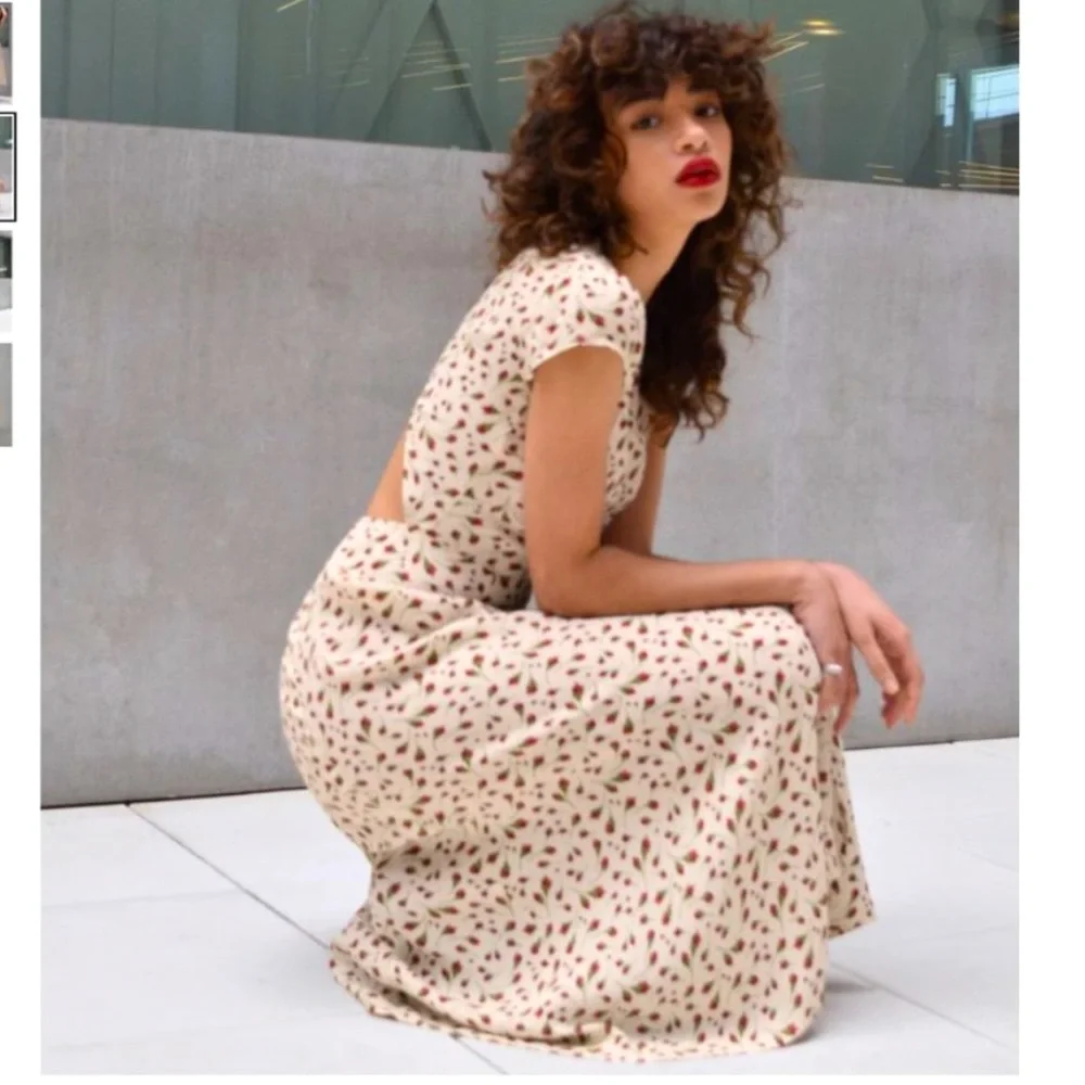 Reformation mini rose print dress - Picture 1 of 15